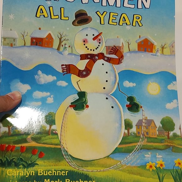 Plush snowman with story book - Picture 2 of 7